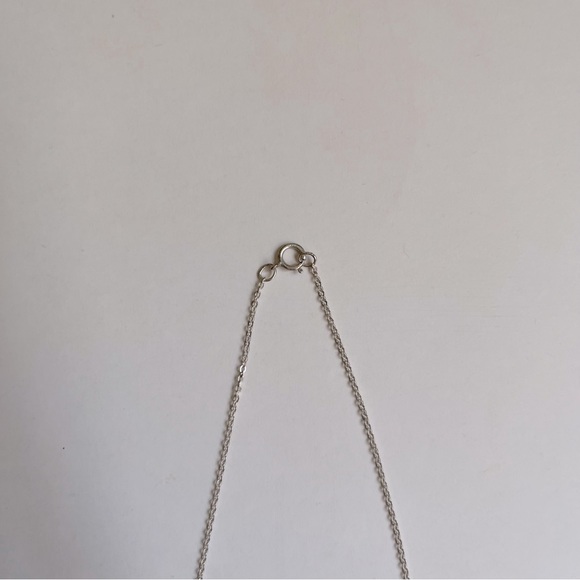 GLDN Personalized Lor Necklace H Name Initial Script Font Sterling Silver - Picture 4 of 5